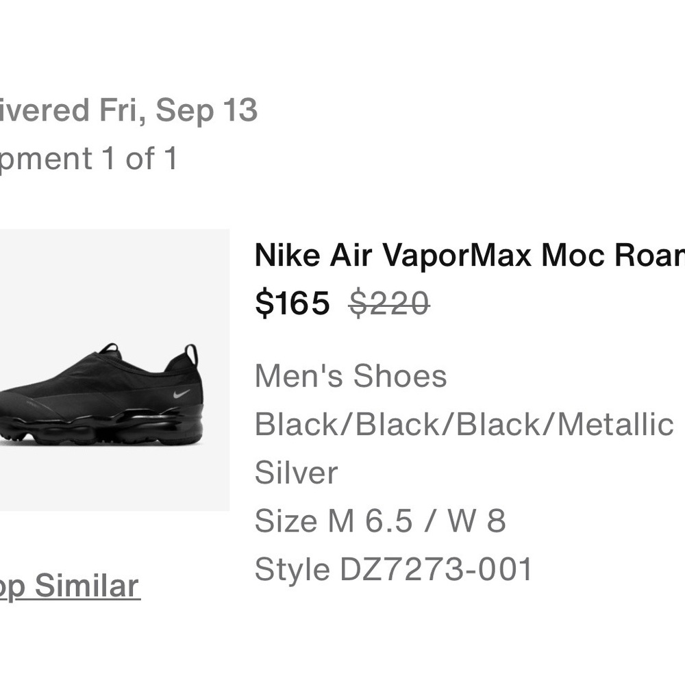 Nike Air VaporMax Moc Roam Sneakers - Black
